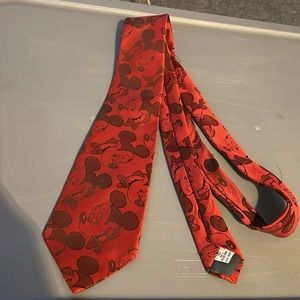 Mens Balancine The Tie Works Disney Mickey Mouse Red Tie